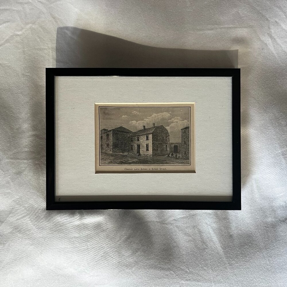 Framed antique print
